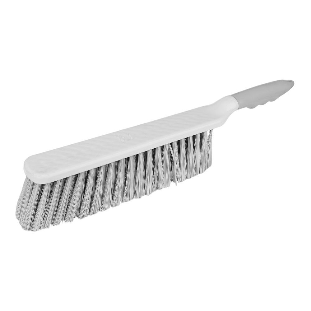 Multipurpose Plastic Duster Hand Brush, Large, Off White, Ideal For Carpet, Furnishers - Main Image