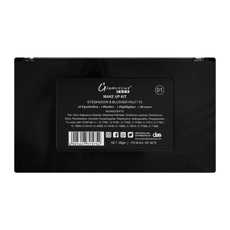 Glamourous Face Fashion Artist Eye Shadow & Blusher Kit, GF8078, 19-Pack - Image 3