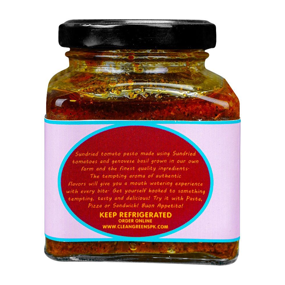 Clean Greens Sanfarina Farms Sun-Dried Tomato Pesto, 170g - Image 2