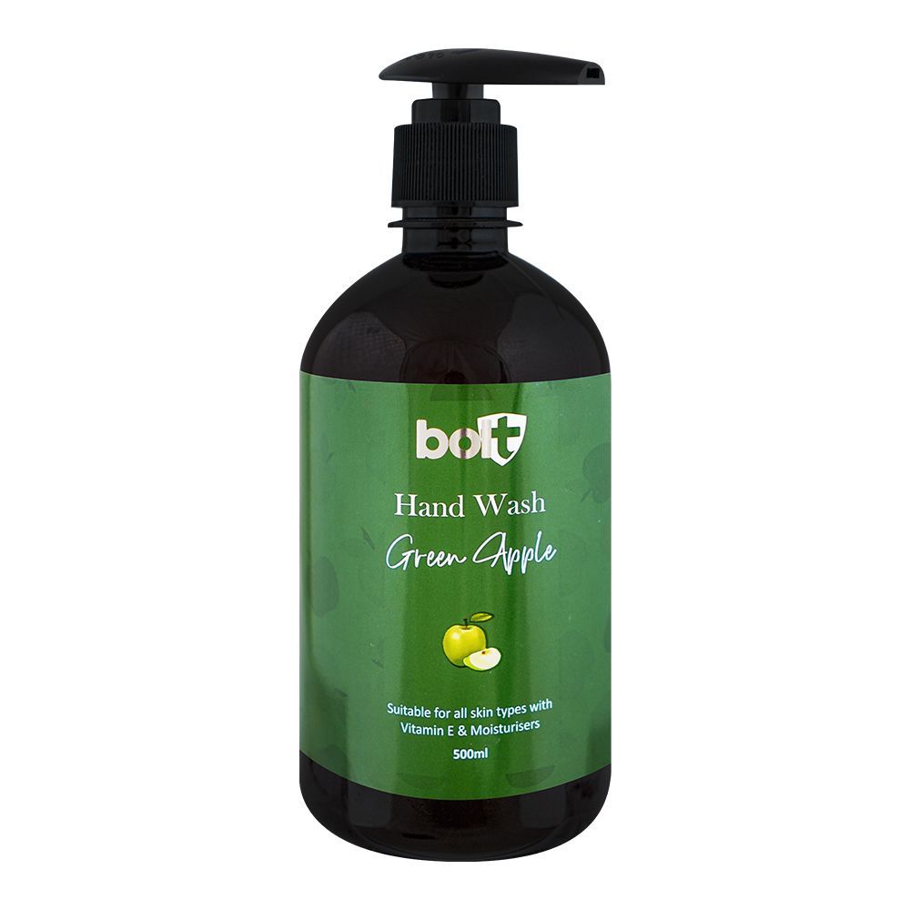 Bolt Green Apple Hand Wash, For All Skin Types, 500ml - Main Image