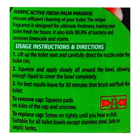 Harpic Active Fresh Palm Paradise Cleaning Gel, 750ml - Image 3