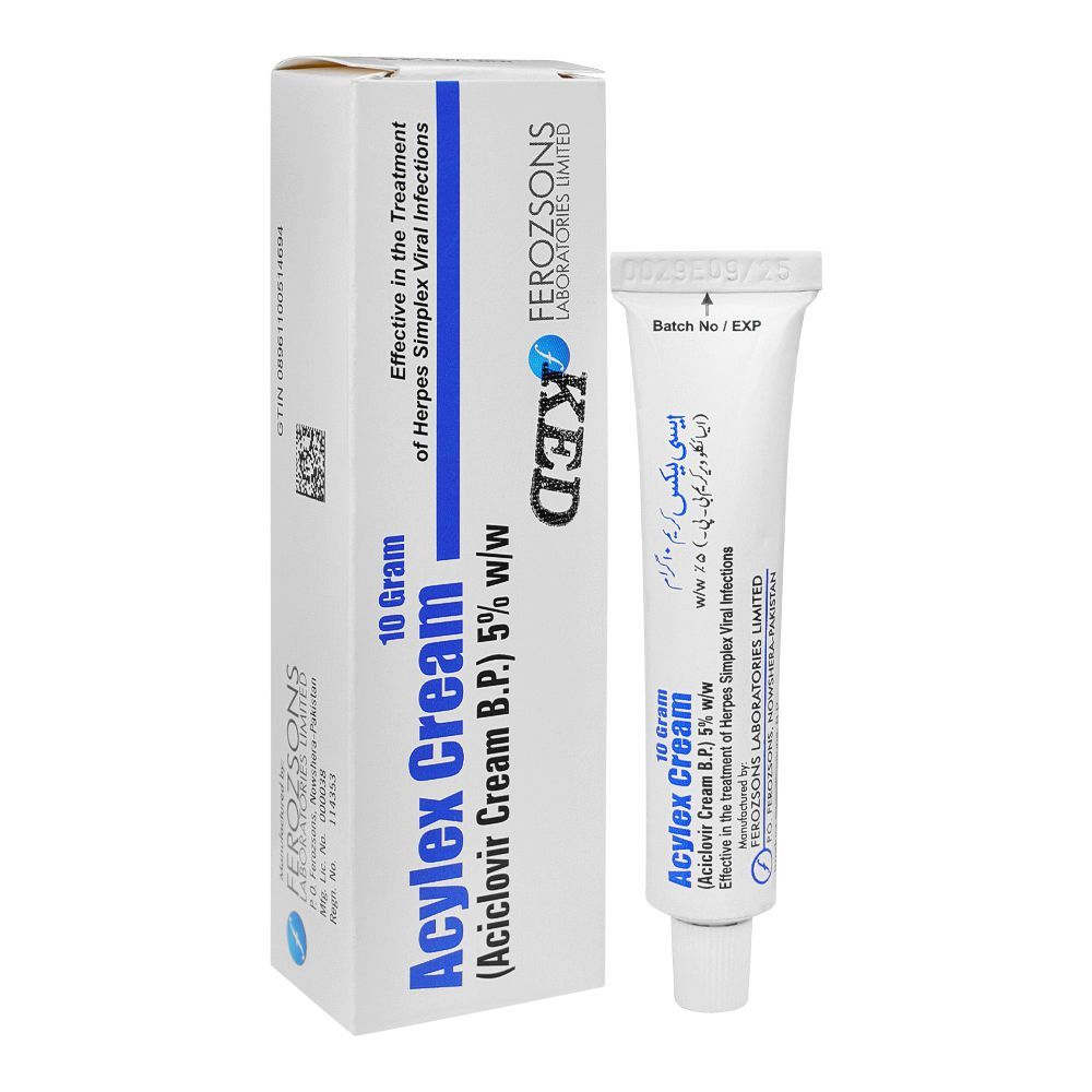 Ferozsons Laboratories Acylex 5% Cream, 10g - Main Image