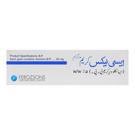 Ferozsons Laboratories Acylex 5% Cream, 10g - Image 2