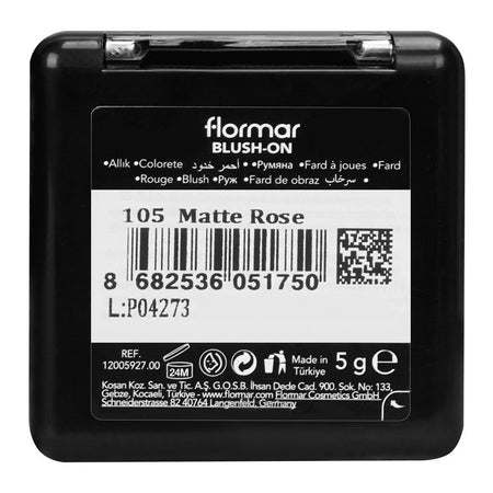 Flormar Blush-On, 105 Matte Rose, 5g - Image 3