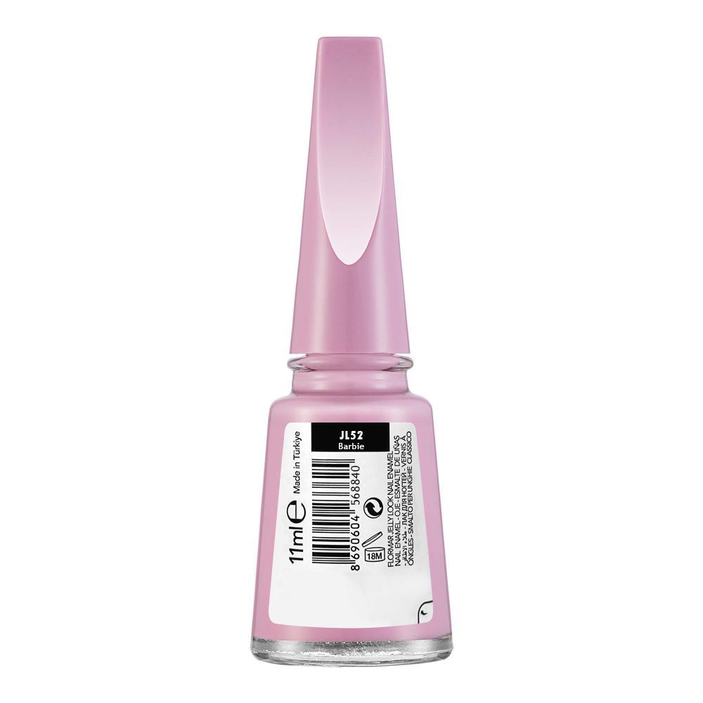 Flormar Jelly Look Nail Enamel, JL52 Barbie, 11ml - Image 2