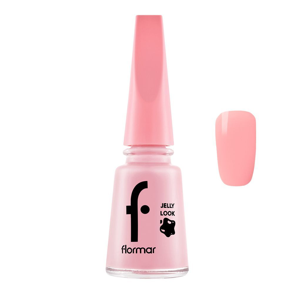 Flormar Jelly Look Nail Enamel, JL27 Milky Pinky, 11ml - Main Image
