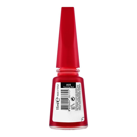 Flormar Jelly Look Nail Enamel, JL23 Stunning Red, 11ml - Image 2