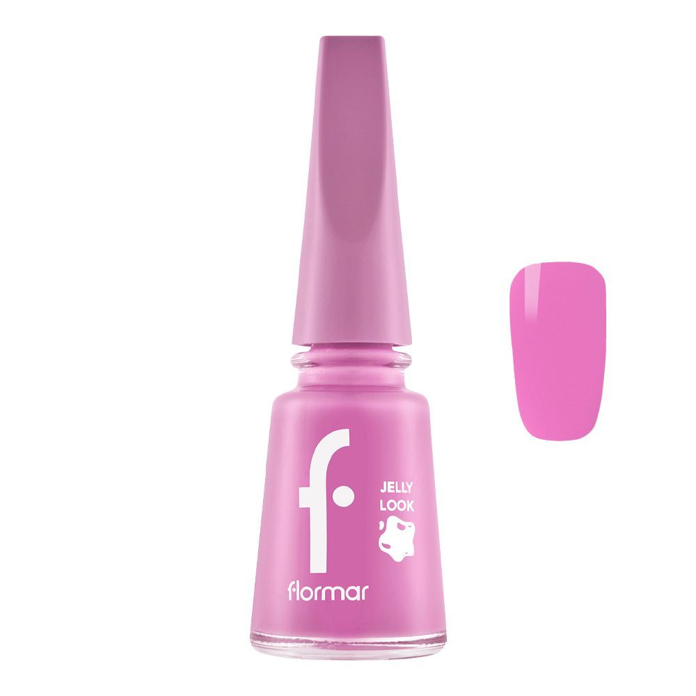 Flormar Jelly Look Nail Enamel, JL39 Sweet Orchid, 11ml - Main Image
