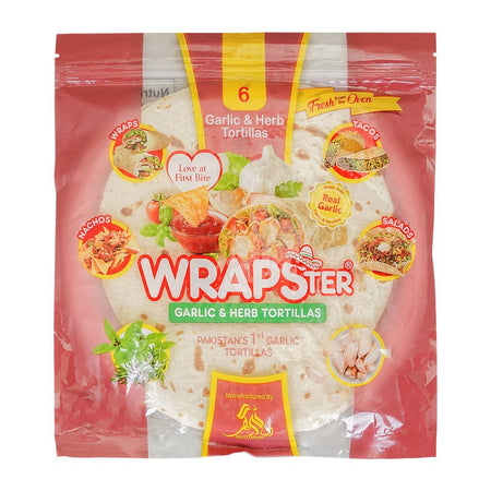 Wrapster Garlic & Herb Tortillas, 6-Pack - Main Image