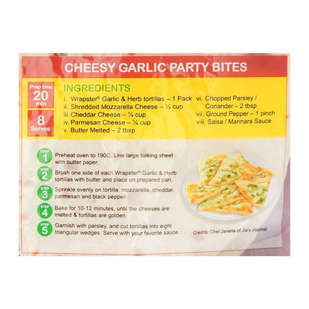 Wrapster Garlic & Herb Tortillas, 6-Pack - Image 3