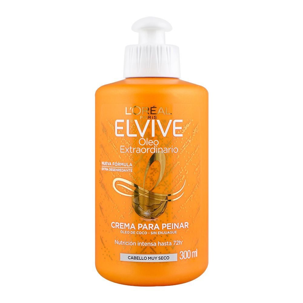 L'Oreal Paris Elvive Extraordinary Oil Very Dry Hair Styling Cream, 300ml - Main Image