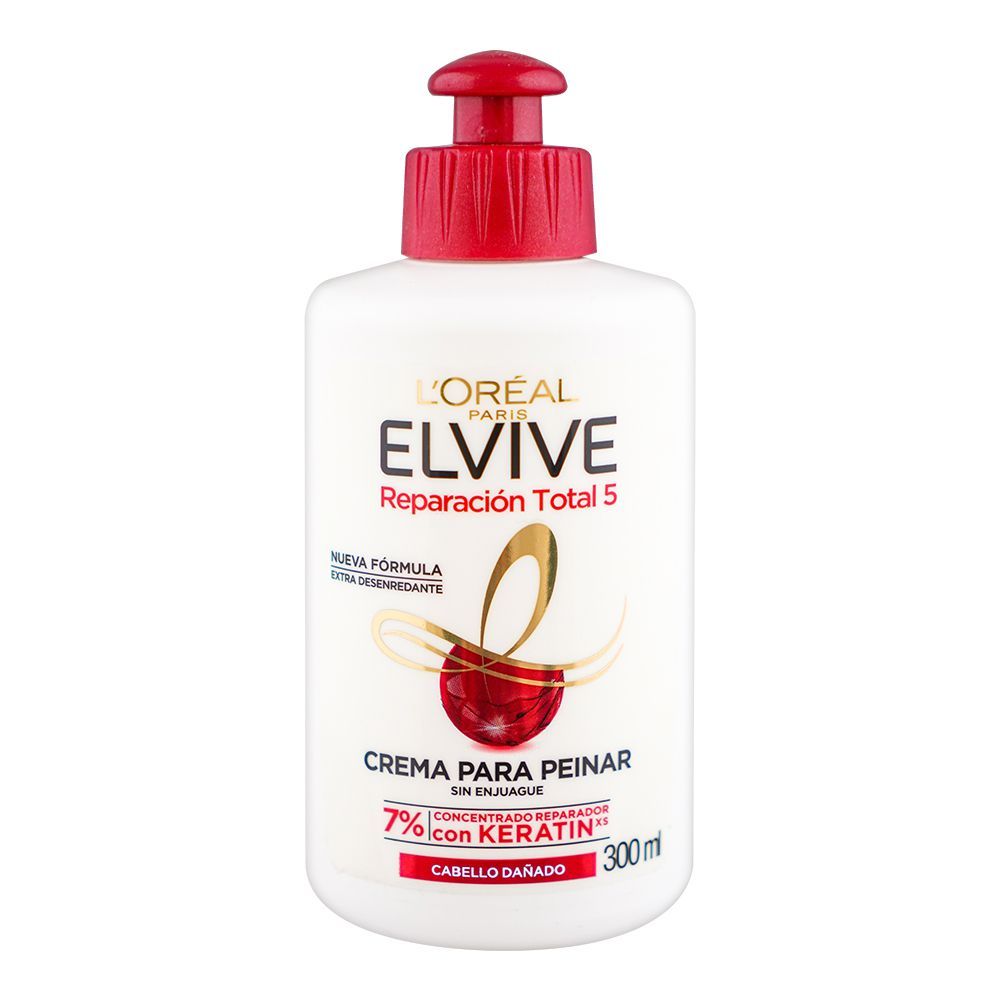L'Oreal Paris Elvive Total Repair 5 Damaged Hair Styling Cream, 300ml - Main Image