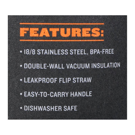 Stanley Classic Series Ice Flow Flip Straw Tumbler, 0.88 Liter, Charcoal, 10-09993-194 - Image 3