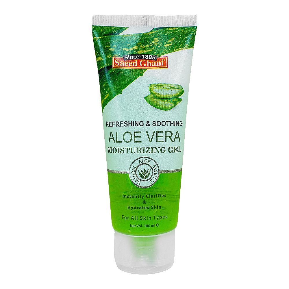 Saeed Ghani Refreshing & Soothing Aloe Vera Moisturizing Gel, For All Skin Types, 100ml Main Image