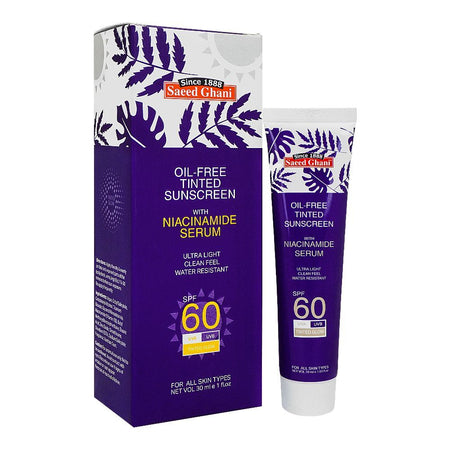 Saeed Ghani Oil-Free Tinted Sunscreen With Niacinamide Serum SPF-60, For All Skin Types, 30ml Main Image