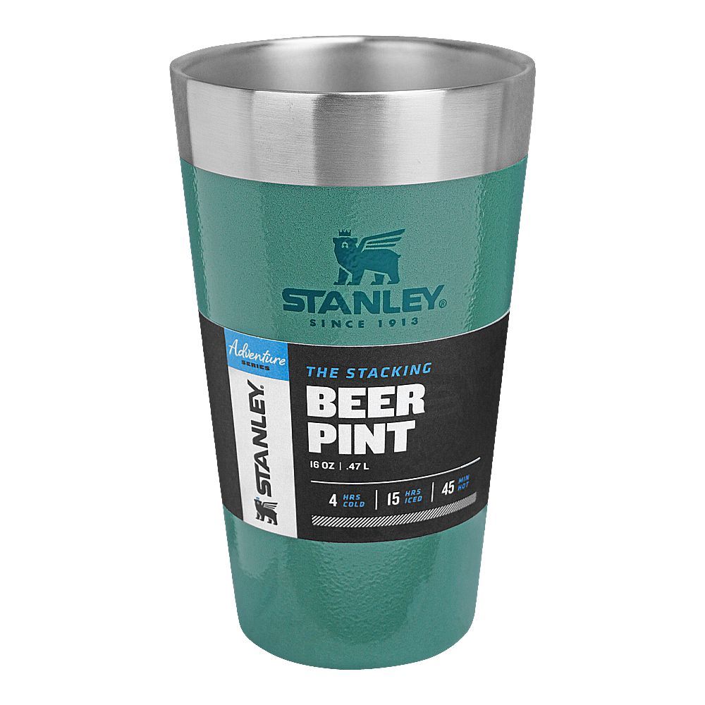 Stanley Adventure Series The Stacking Beer Pint, 0.47 Liter, Hammertone Green, 10-02282-057 - Main Image