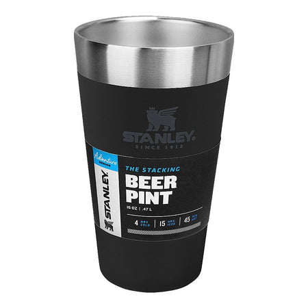 Stanley Adventure Series The Stacking Beer Pint, 0.47 Liter, Matte Black Pebbles, 10-02282-058 - Main Image