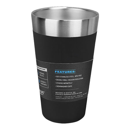 Stanley Adventure Series The Stacking Beer Pint, 0.47 Liter, Matte Black Pebbles, 10-02282-058 - Image 2