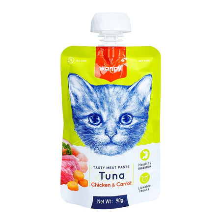 Wanpy Tasty Meat Paste, Tuna Chicken & Carrot, 90g - Main Image