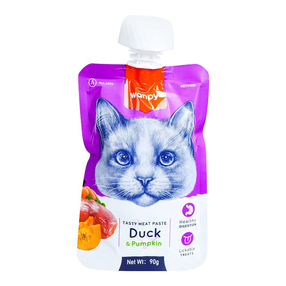 Wanpy Tasty Meat Paste, Duck & Pumpkin, 90g - Main Image