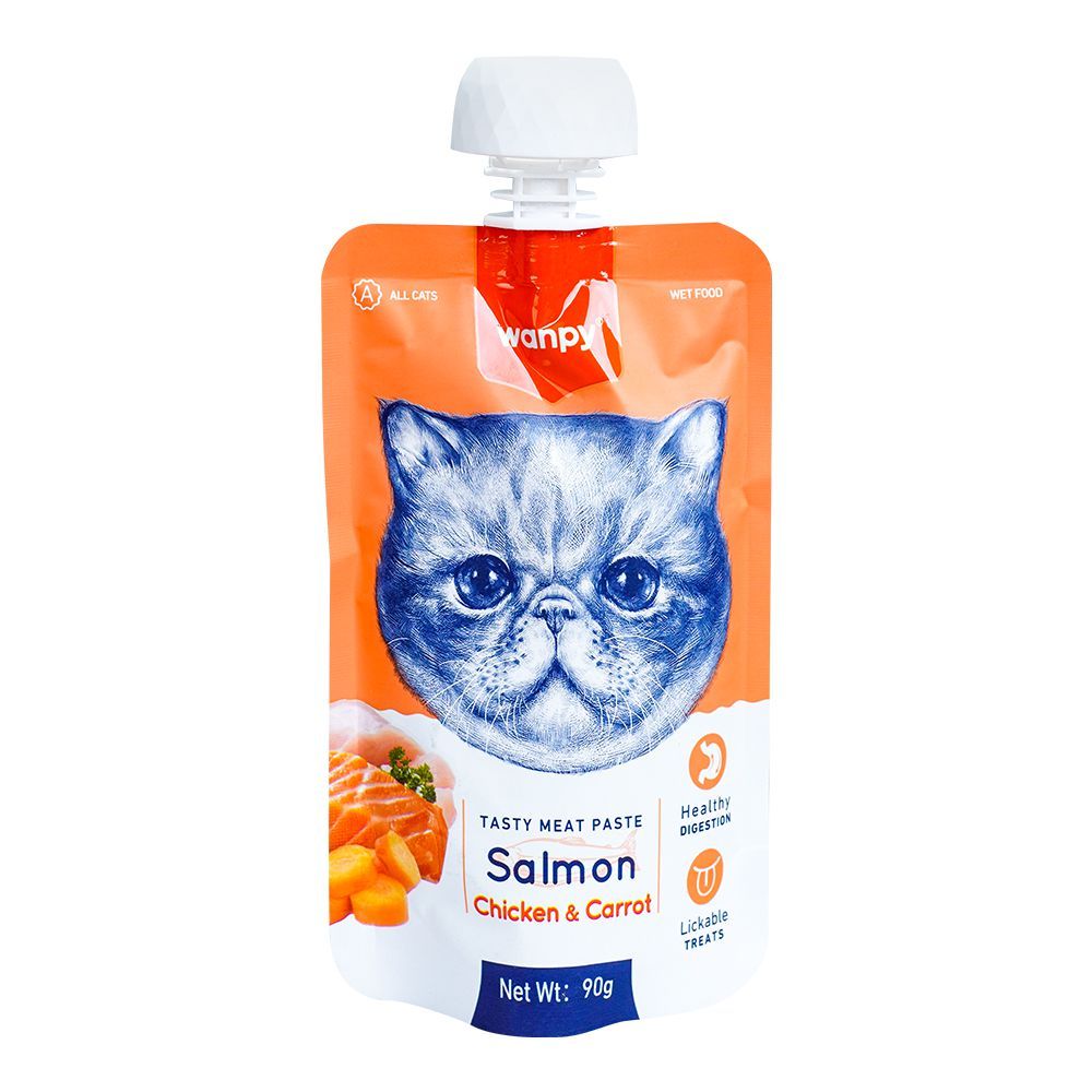 Wanpy Tasty Meat Paste, Salmon Chicken & Carrot, 90g - Main Image
