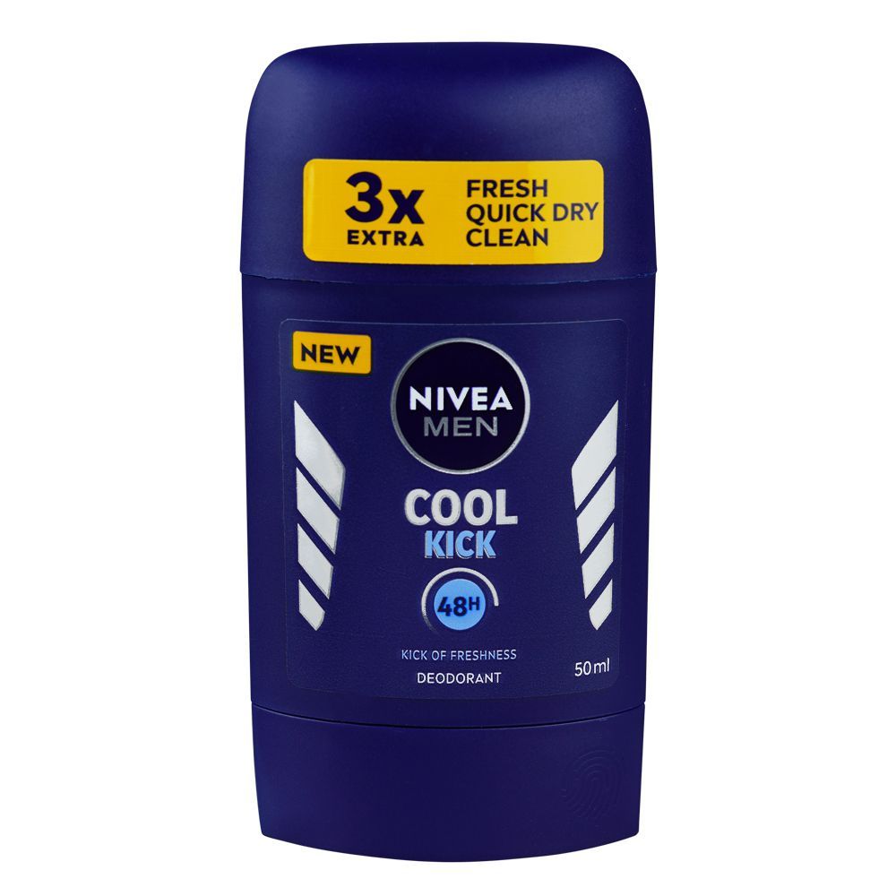 Nivea Men 48 Hour Kick Of Freshness Cool Kick Deodorant Stick, For Men, 50ml - Main Image