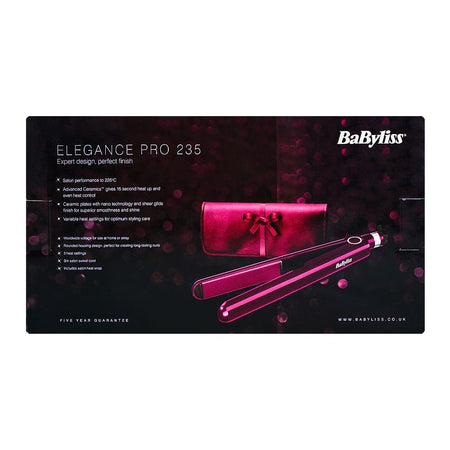 Babyliss Elegance Pro 235 Hair Straightener, 2198KU - Image 4