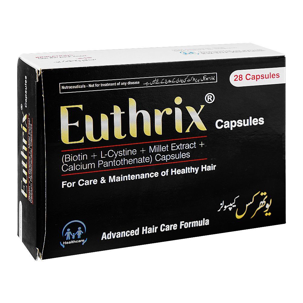 Euthrix Capsules, Advanced Hair Care Formula for Stronger, Healthier Hair, Box (28 Capsules) - Main Image