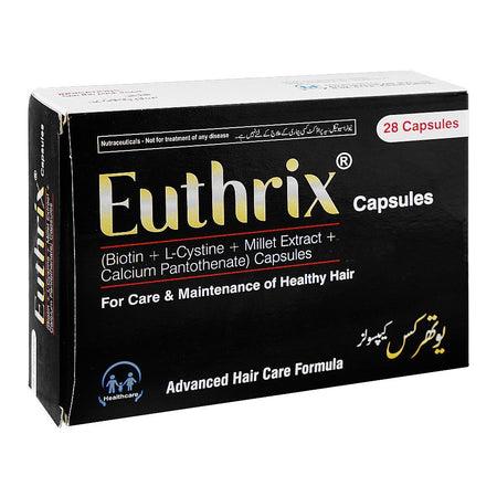 Euthrix Capsules, Advanced Hair Care Formula for Stronger, Healthier Hair, Box (28 Capsules) - Main Image