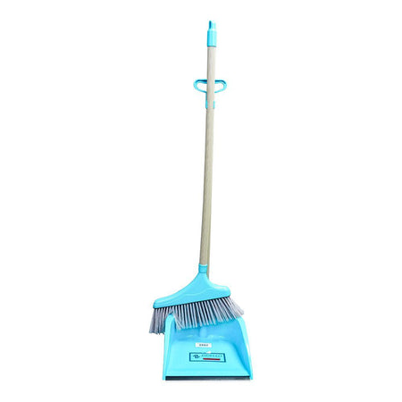 Zidello Broom & Dust Pan Set, Green - Main Image