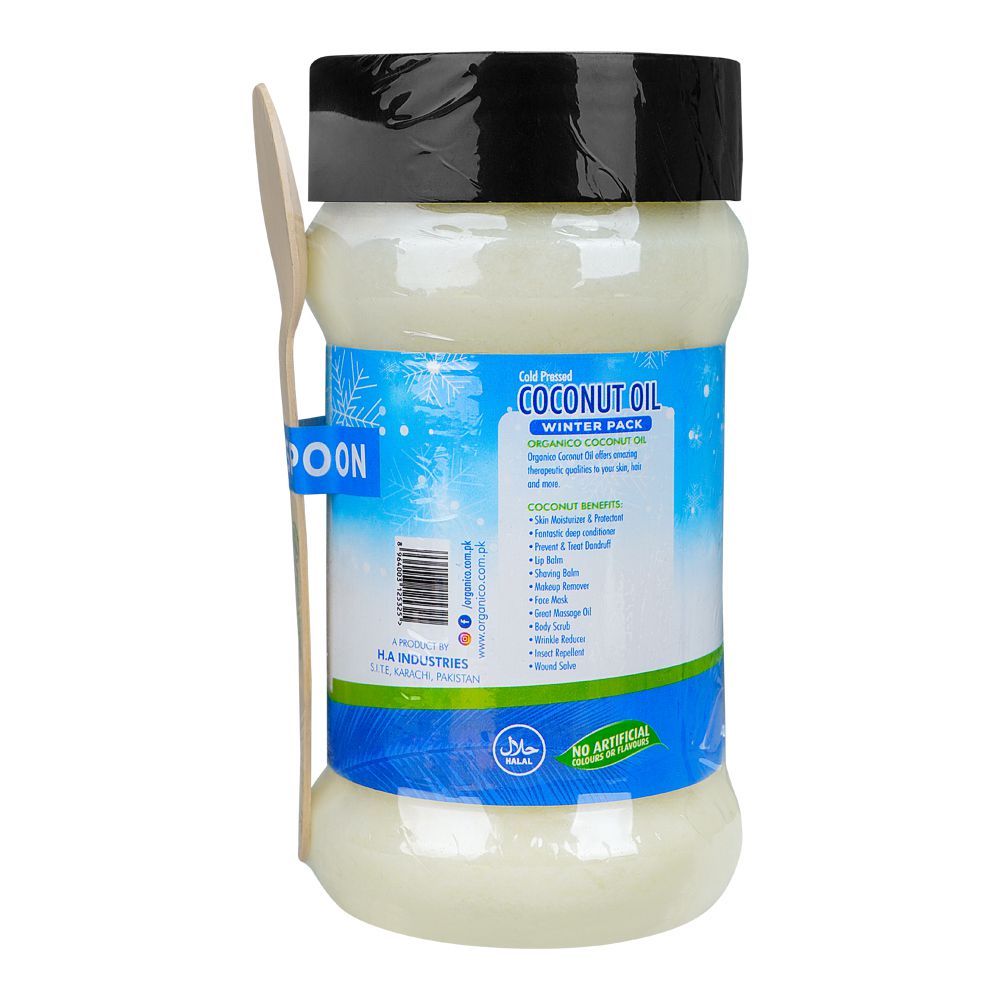 Organico Coconut Oil Winter Pack Jar, 800ml - Image 2
