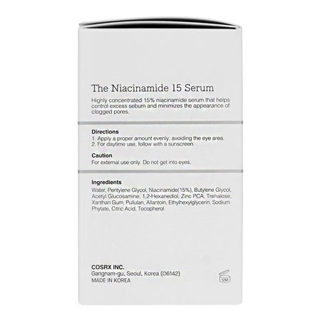 COSRX The Niacinamide 15 Acetyl Glucosamine + Zinc PCA Serum, 20ml - Image 2