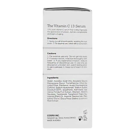 COSRX The Vitamin C 13 Super Vitamin E + Hyaluronic Acid Serum, 20ml - Image 2