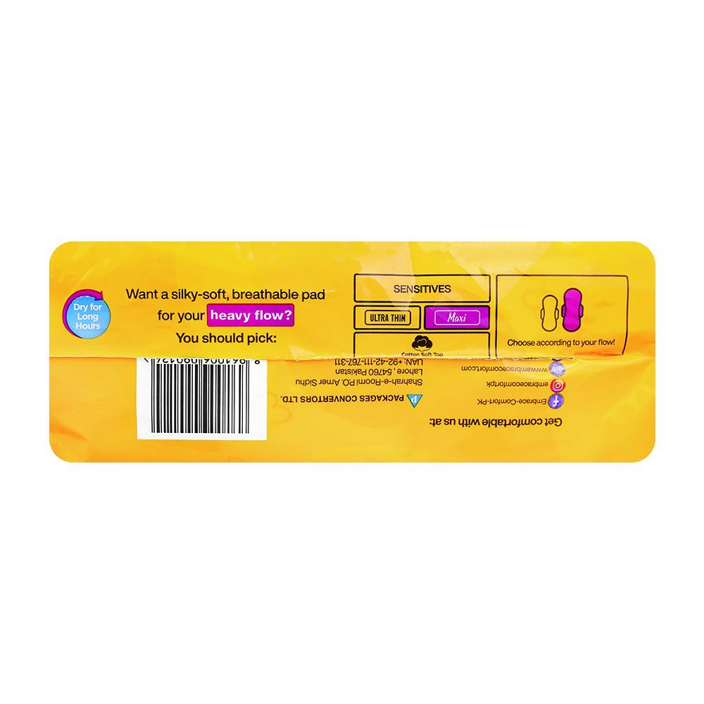 Embrace Sensitive Maxi Pads, Extra Long, Trio Pack, 26-Pack, Rs.150/- Off - Image 3