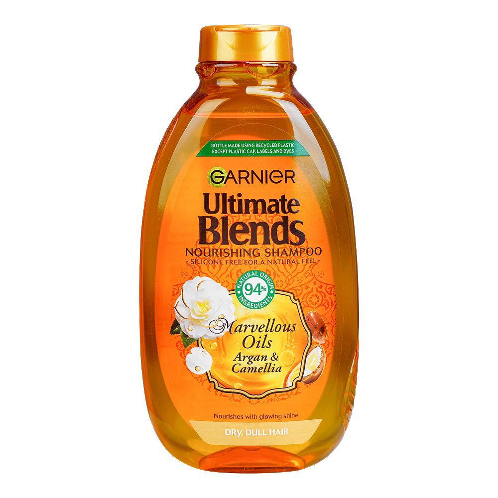Garnier Ultimate Blends Marvellous Oils Argan & Camellia Nourishing Shampoo, 400ml - Main Image