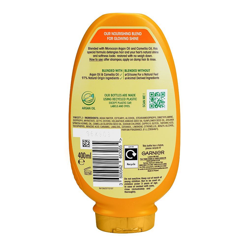 Garnier Ultimate Blends Marvellous Oils Argan & Camellia Nourishing Conditioner, 400ml - Image 2