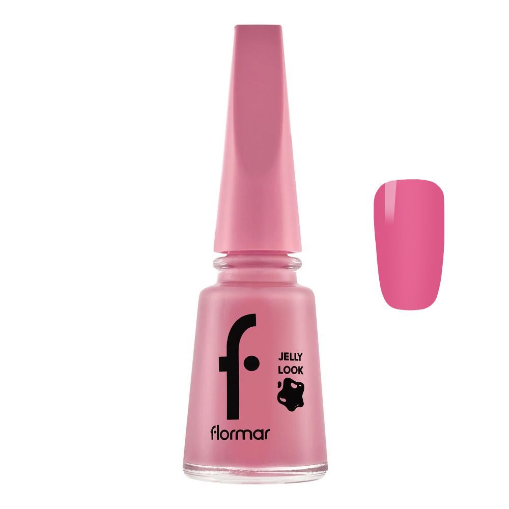 Flormar Jelly Look Nail Enamel, 11ml, JL33 Flamingo - Main Image
