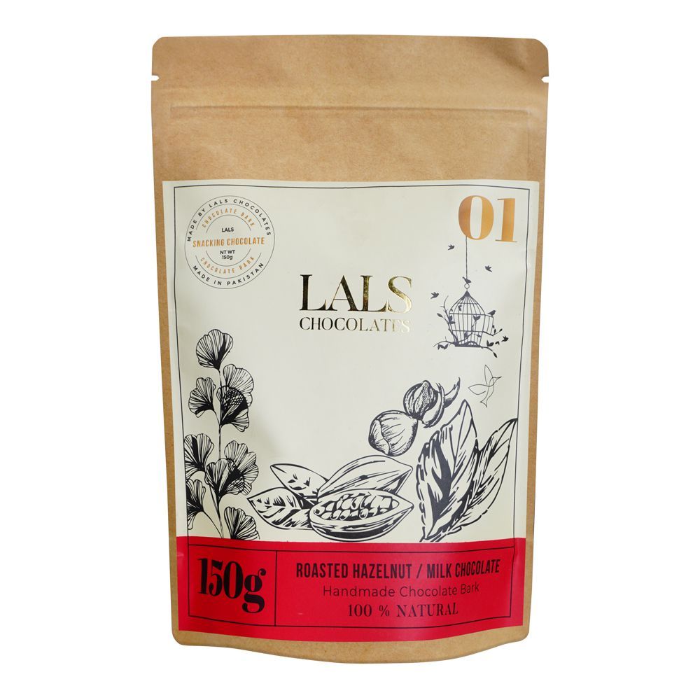Lals Chocolate Roasted Hazelnut & Milk Chocolate Pouch, 150g - Main Image