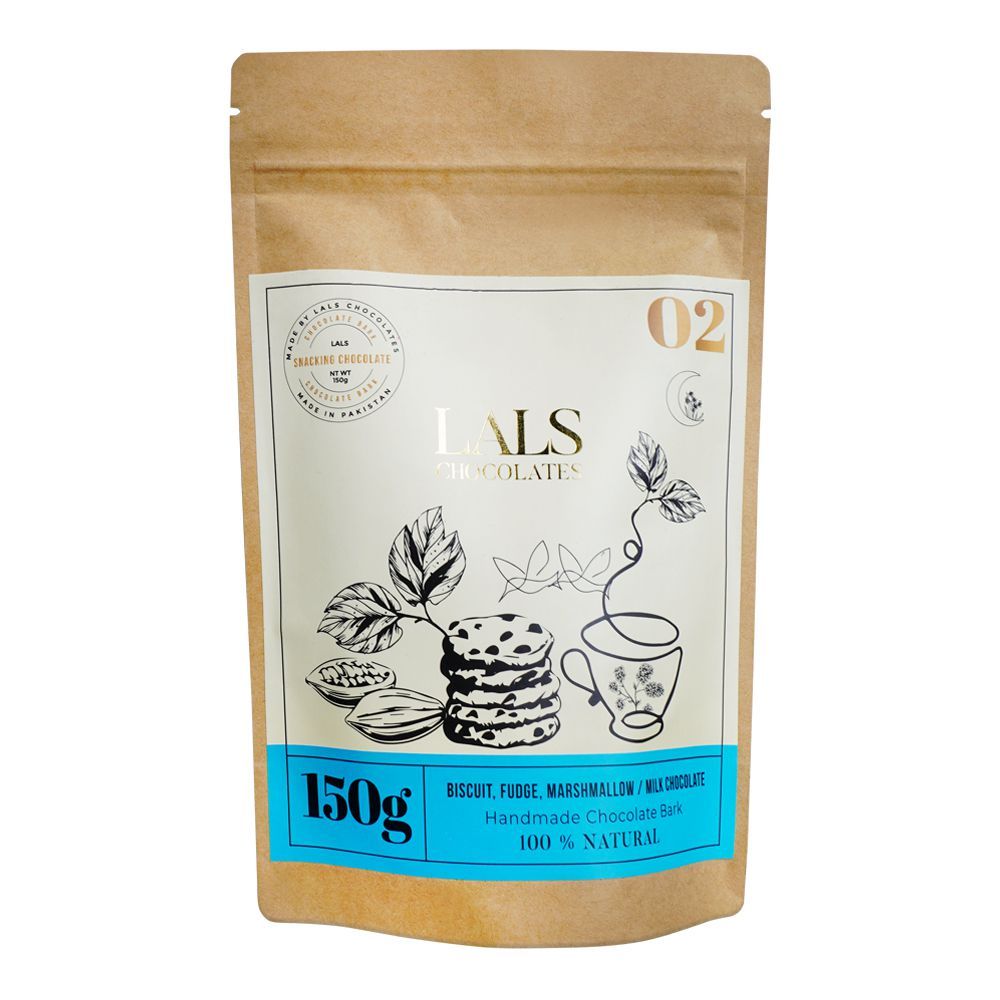 Lals Chocolate Biscuit Fudge Marshmallow Milk Chocolate Pouch, 150g - Main Image