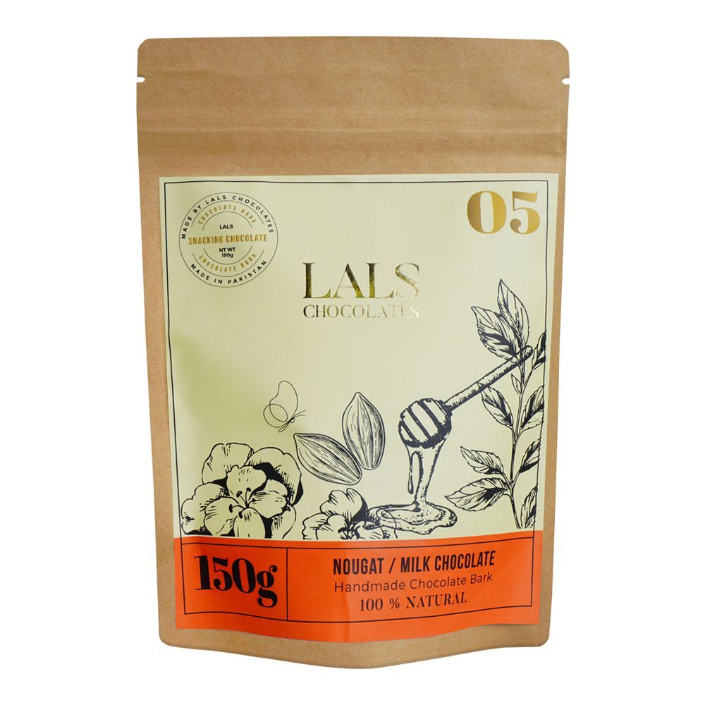 Lals Chocolate Nougat Milk Chocolate Pouch, 150g - Main Image