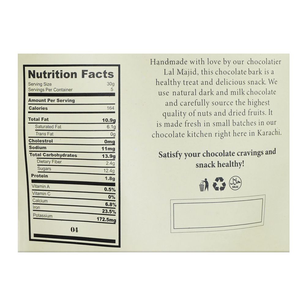 Lals Chocolate Nougat Dark Chocolate Pouch, 150g - Image 2