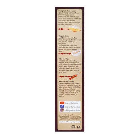 Shangrila Buffalo Sauce Hot & Buttery, 60ml - Image 2