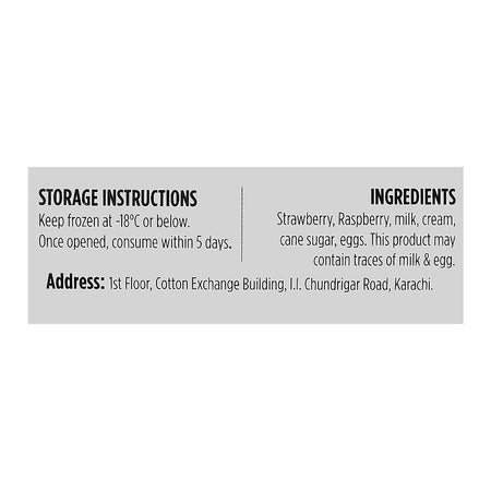 Wholesome Foods Popbar Strawberry & Raspberry Ice Cream, 475ml - Image 3