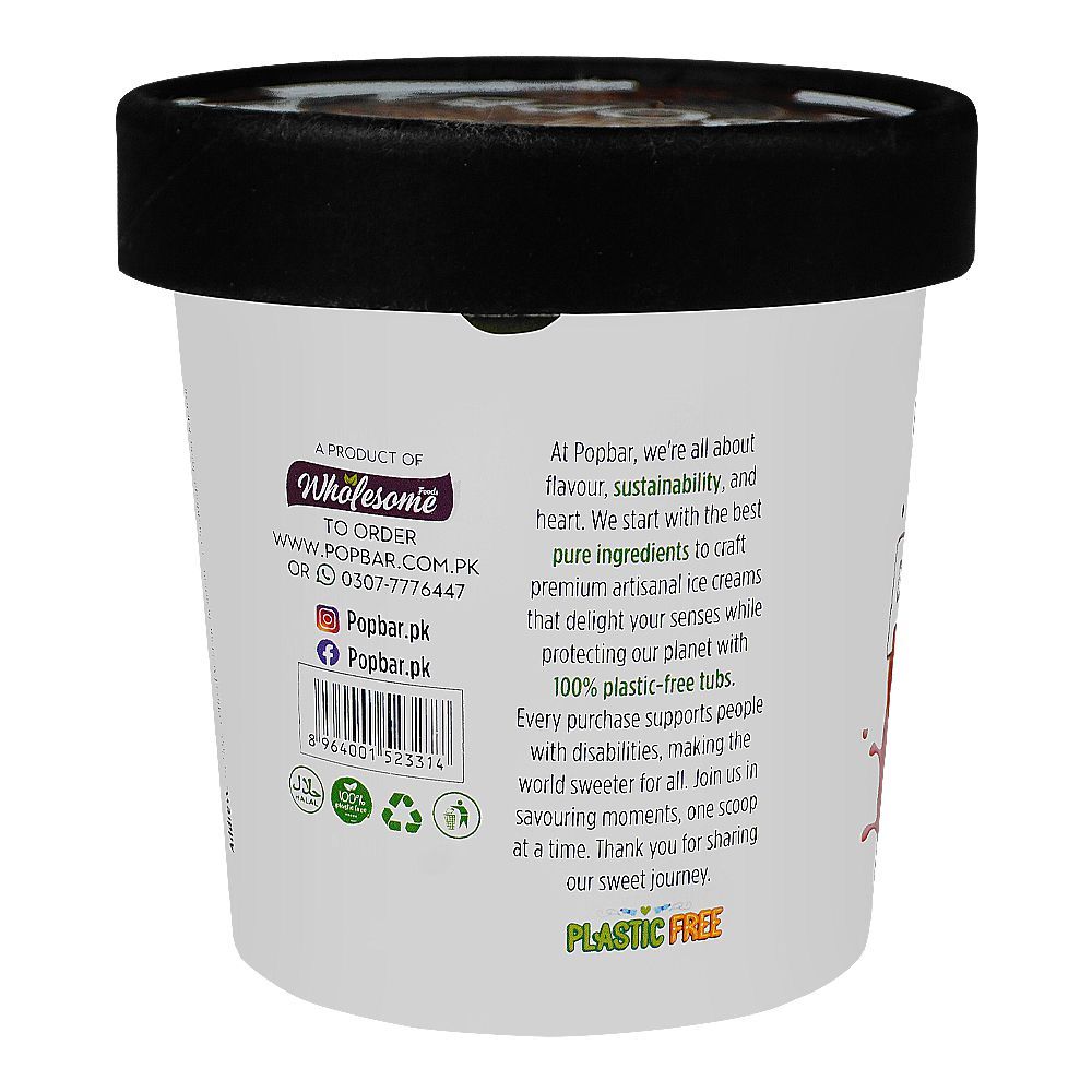 Wholesome Foods Popbar Chocolate Brownie Ice Cream, 125ml - Image 2