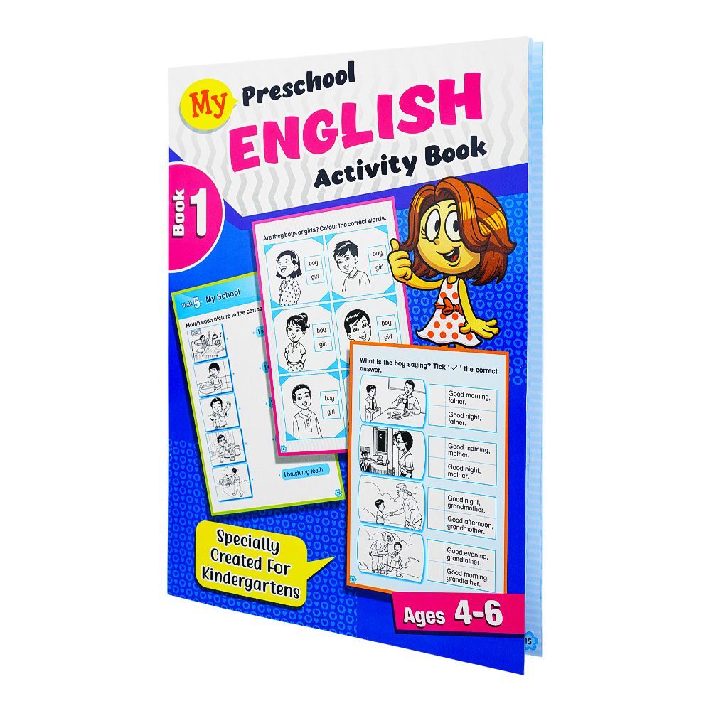 Paramount My Preschool English Activity Book 1, For 4-6 Year Kids - Main Image