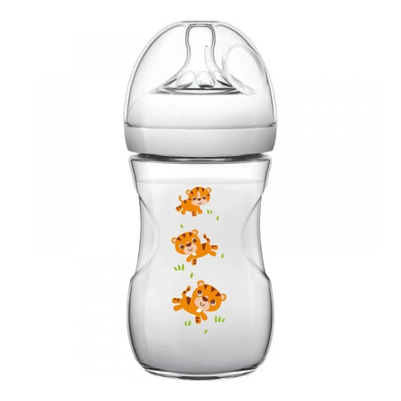 Avent Natural Wide Breast Shaped Feeding Bottle, 260ml, SCF070/20 - Main Image