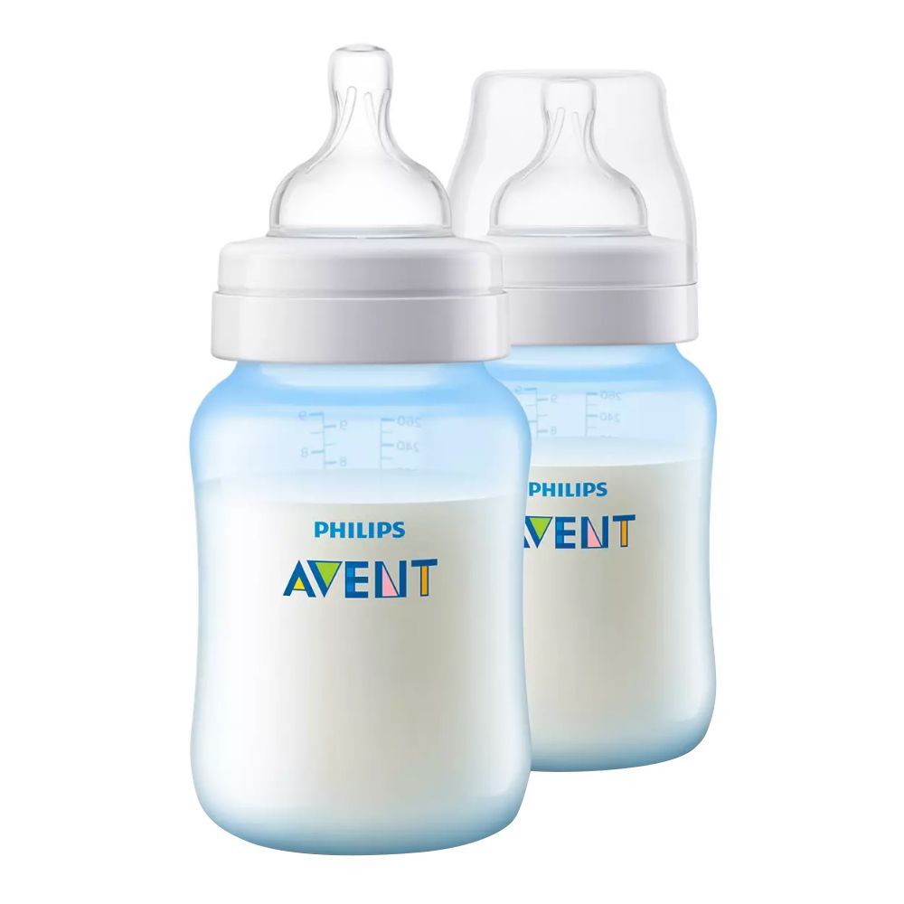 Avent Anti-Colic Wide Neck Feeding Bottle, 2-Pack, 260ml, SCF815/62 - Main Image