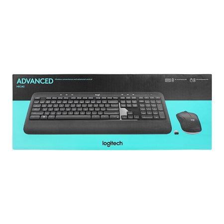 Logitech Advanced Wireless Combo Keyboard & Mouse Black, MK540 - Image 4