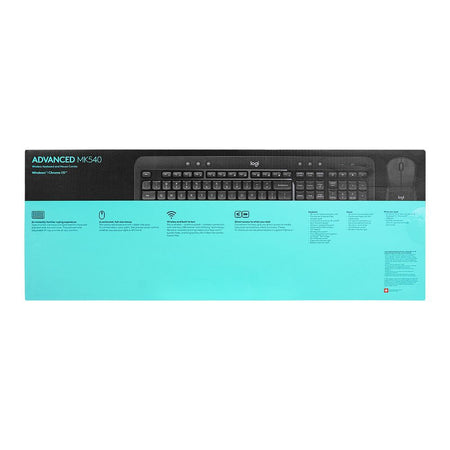 Logitech Advanced Wireless Combo Keyboard & Mouse Black, MK540 - Image 5
