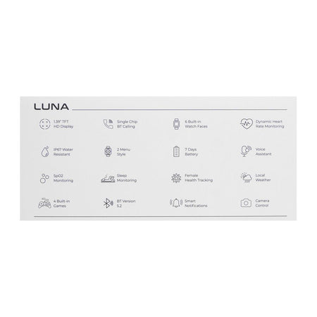 Zero Luna HD Display Golden With Black Strap Smart Watch - Image 4